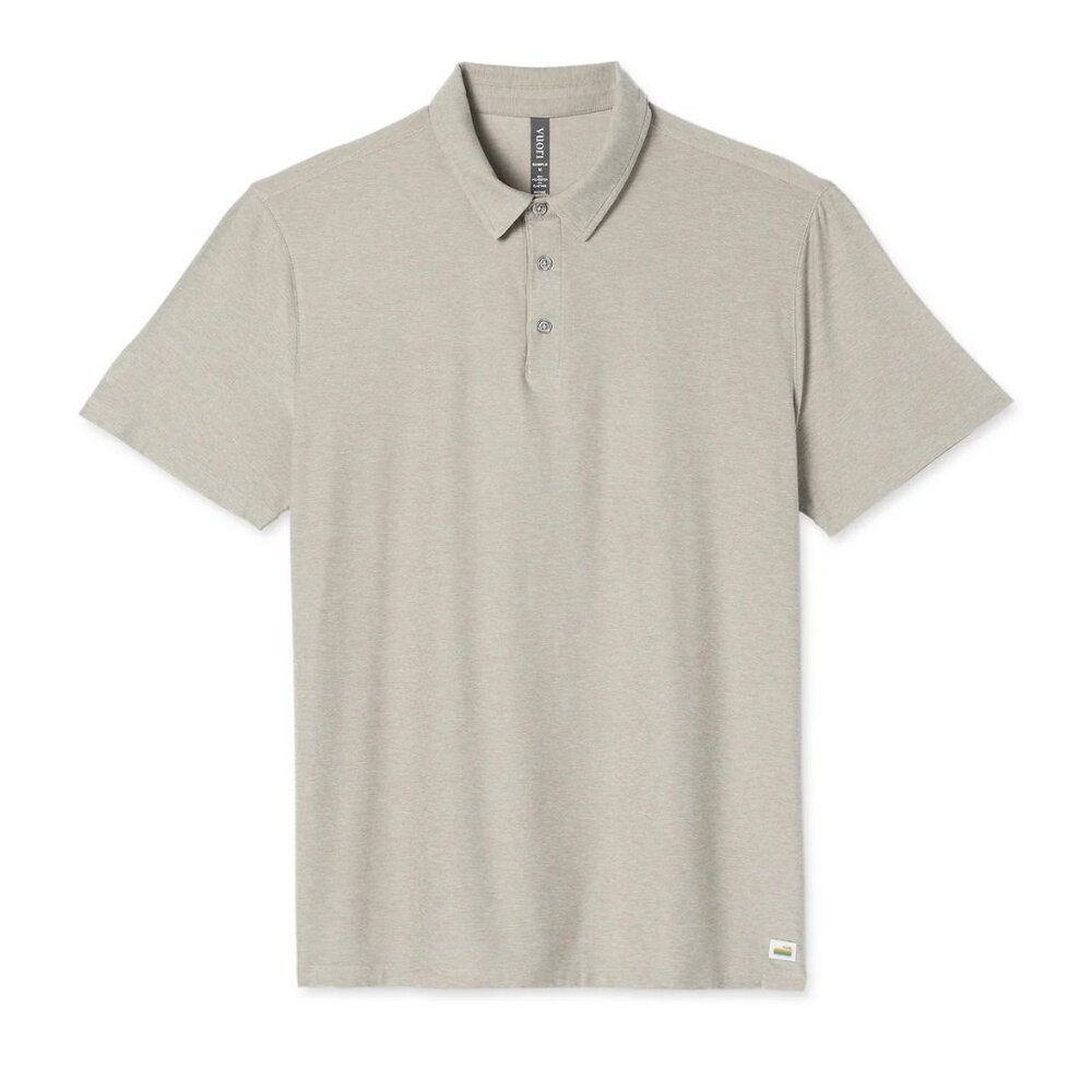 Vuori Strato Tech Polo in Toast Heather